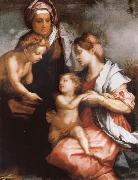 Andrea del Sarto The Madonna and the Nino, with Holy Isabel and the young one San Juan oil painting on canvas